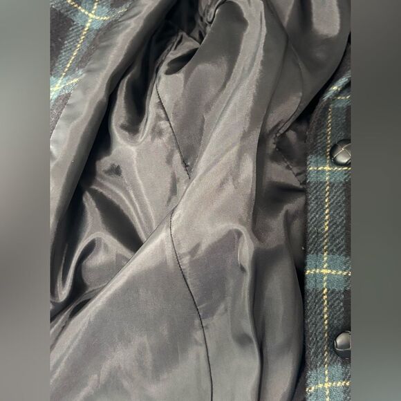 Vintage Harve Benard Sport Wool Green Plaid Suede Elbow Pads Blazer Jacket 14 - Picture 12 of 12